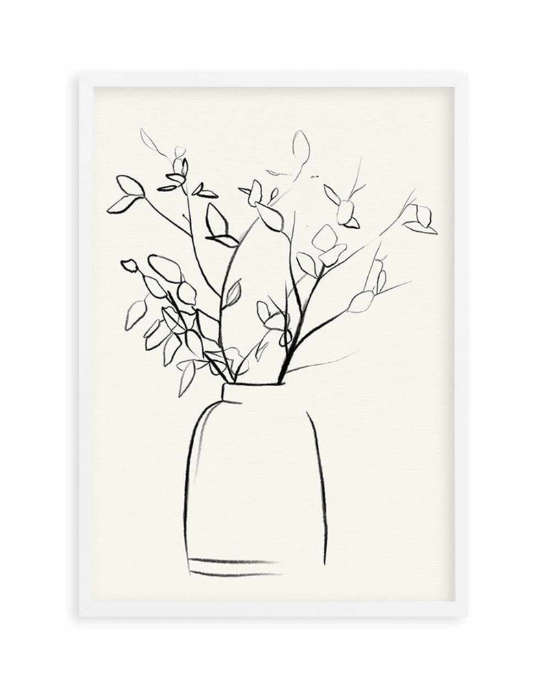 Sketched Flowers I Art Print