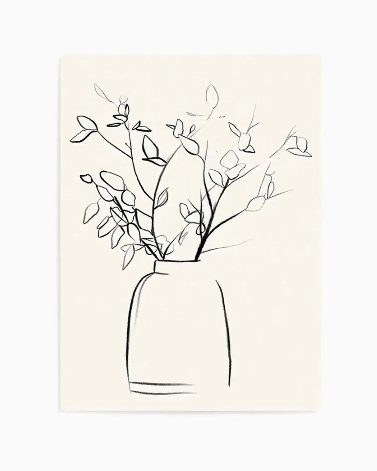 Sketched Flowers I Art Print from Olive et Oriel where you can shop wallpaper and artworks online