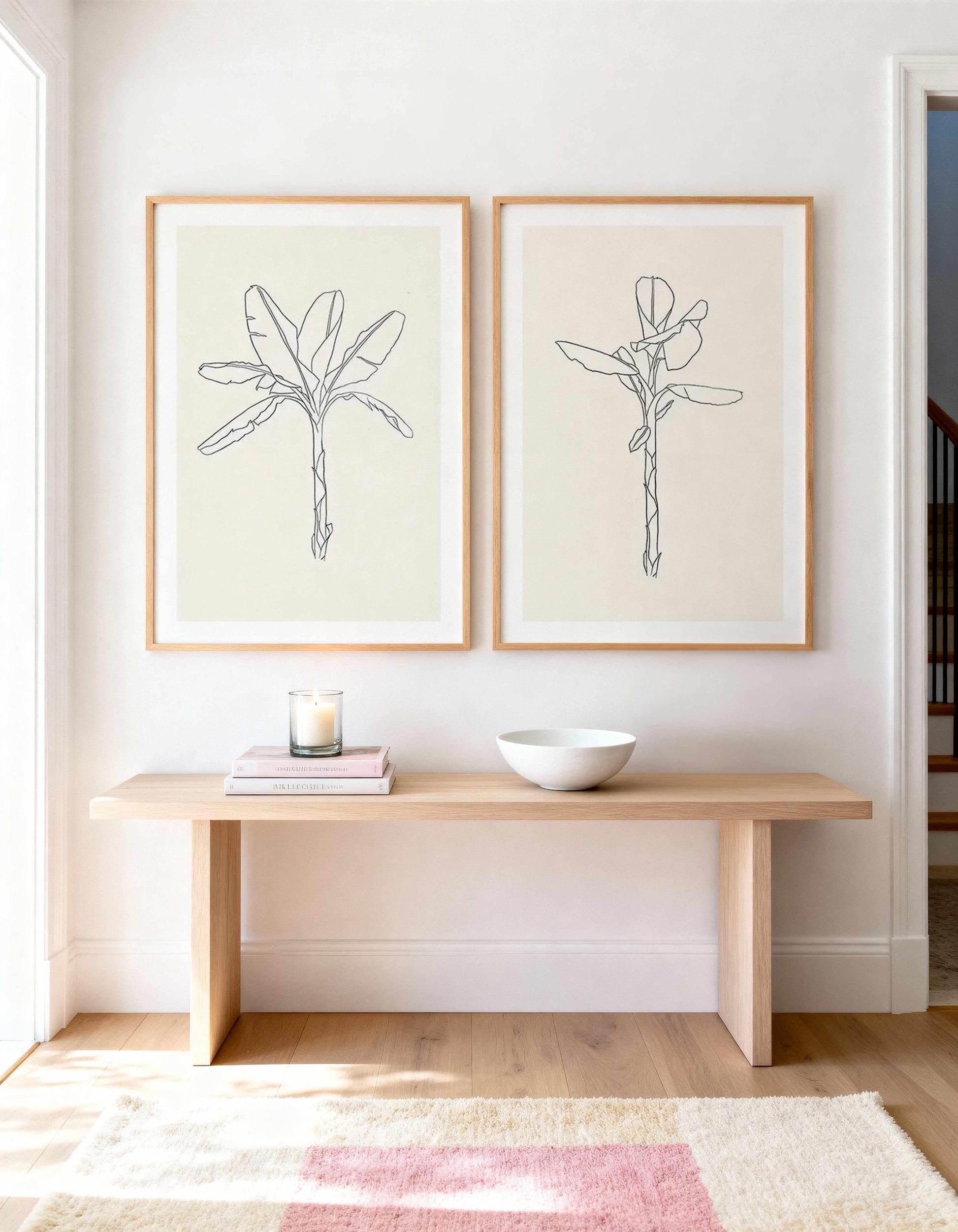 Sketched Palm I & II Art Print Set of 2 | Matching Wall Art from Olive et Oriel where you can shop wallpaper and artworks online