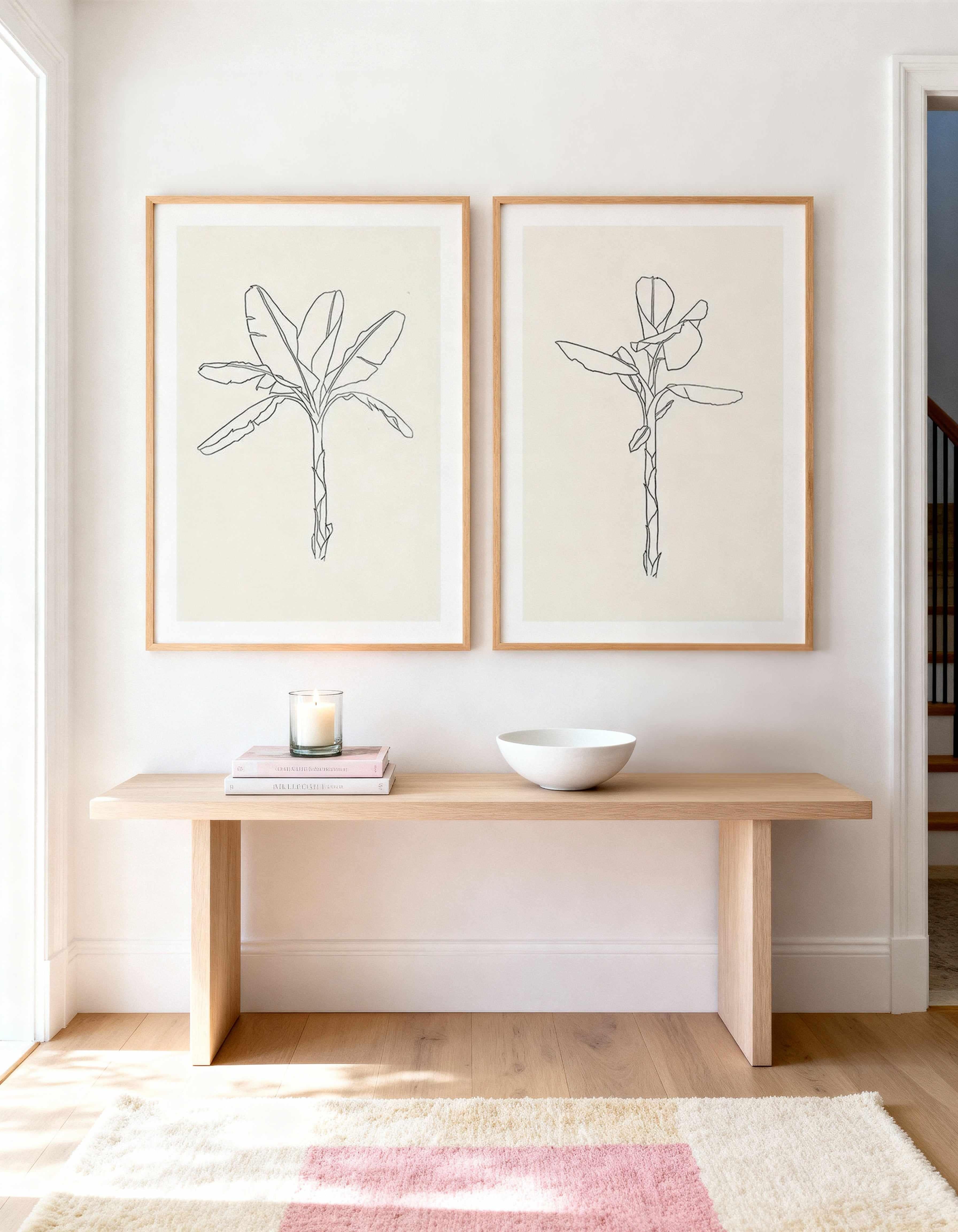 Sketched Palm I & II Art Print Set of 2 | Matching Wall Art from Olive et Oriel where you can shop wallpaper and artworks online