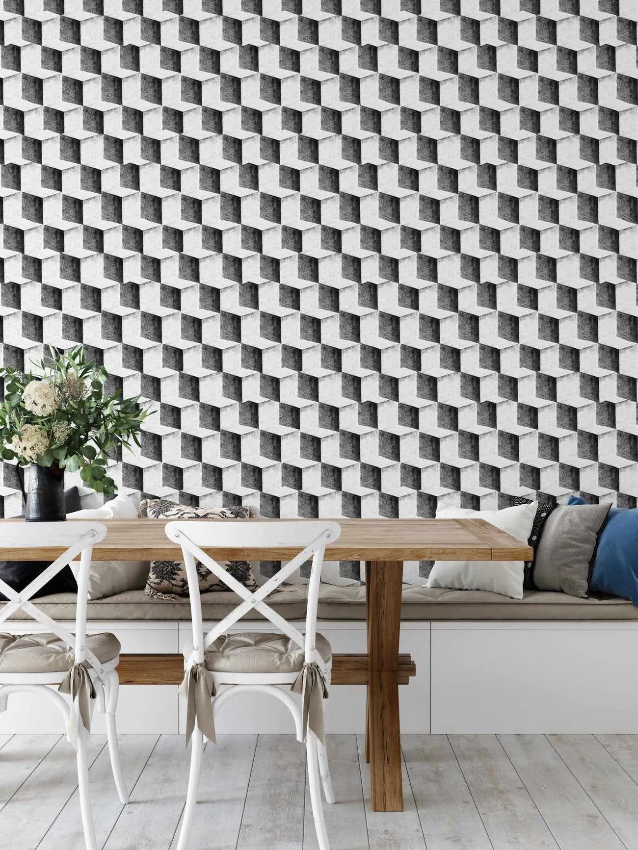 Sketchy Cubes Wallpaper-Wallpaper-Buy Kids Removable Wallpaper Online Our Custom Made Children√¢‚Ç¨‚Ñ¢s Wallpapers Are A Fun Way To Decorate And Enhance Boys Bedroom Decor And Girls Bedrooms They Are An Amazing Addition To Your Kids Bedroom Walls Our Collection of Kids Wallpaper Is Sure To Transform Your Kids Rooms Interior Style From Pink Wallpaper To Dinosaur Wallpaper Even Marble Wallpapers For Teen Boys Shop Peel And Stick Wallpaper Online Today With Olive et Oriel