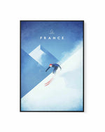 Ski France by Henry Rivers | Framed Canvas Art Print