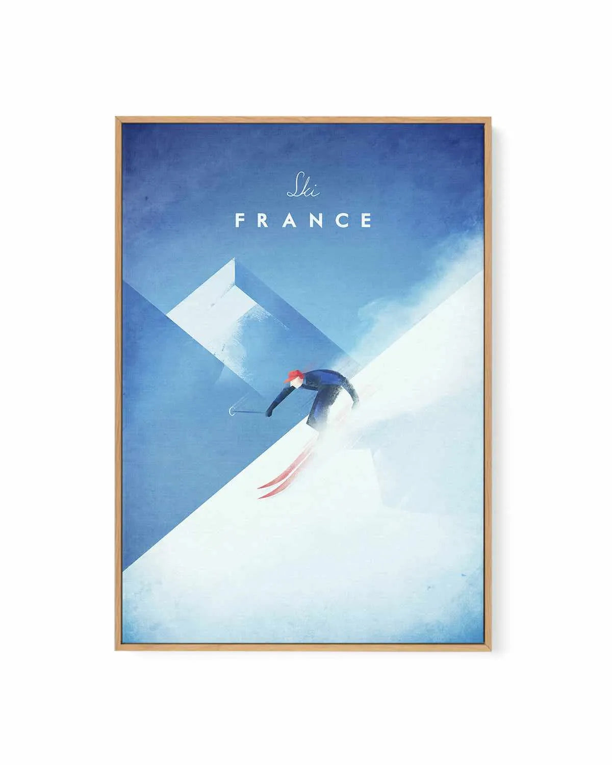 Ski France by Henry Rivers | Framed Canvas Art Print from Olive et Oriel where you can shop wallpaper and artworks online
