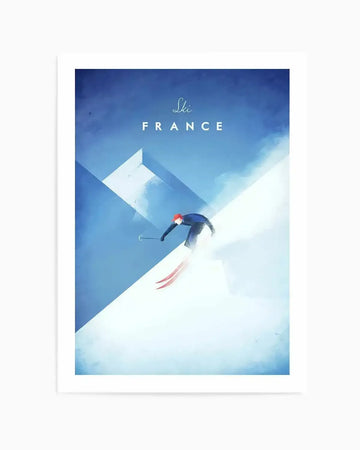 Ski France by Henry Rivers Art Print from Olive et Oriel where you can shop wallpaper and artworks online