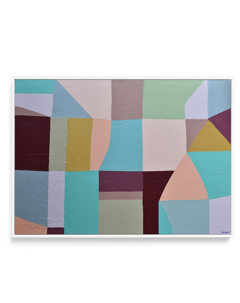 Sky City by Belinda Stone | Framed Canvas Art Print
