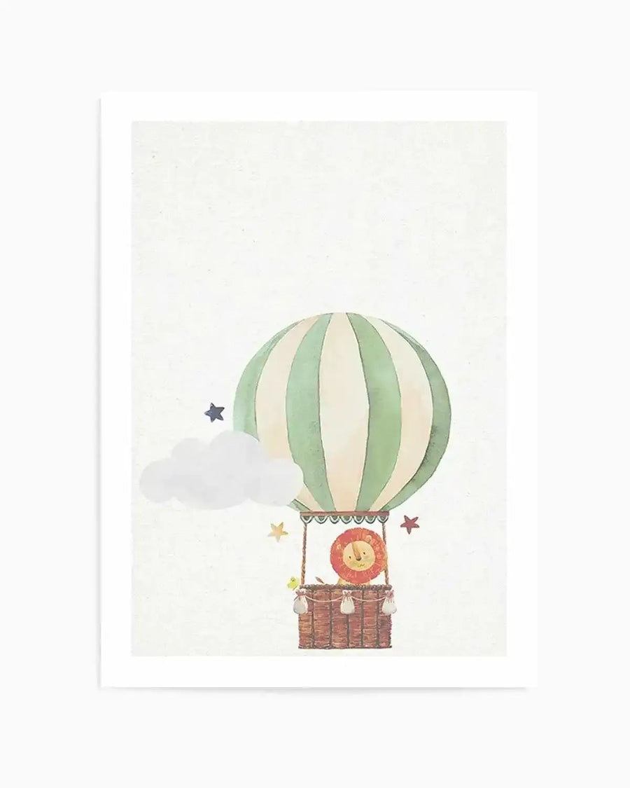 Sky Friends on Linen I Art Print from Olive et Oriel where you can shop wallpaper and artworks online