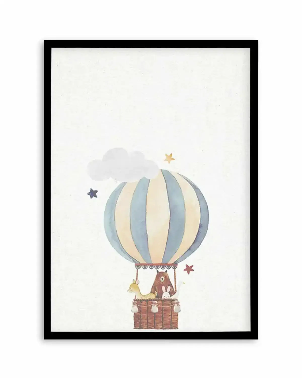 Sky Friends on Linen II Art Print from Olive et Oriel where you can shop wallpaper and artworks online