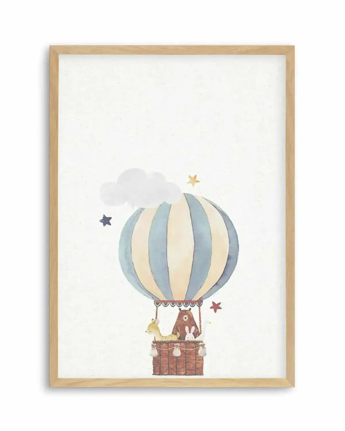 Sky Friends on Linen II Art Print from Olive et Oriel where you can shop wallpaper and artworks online