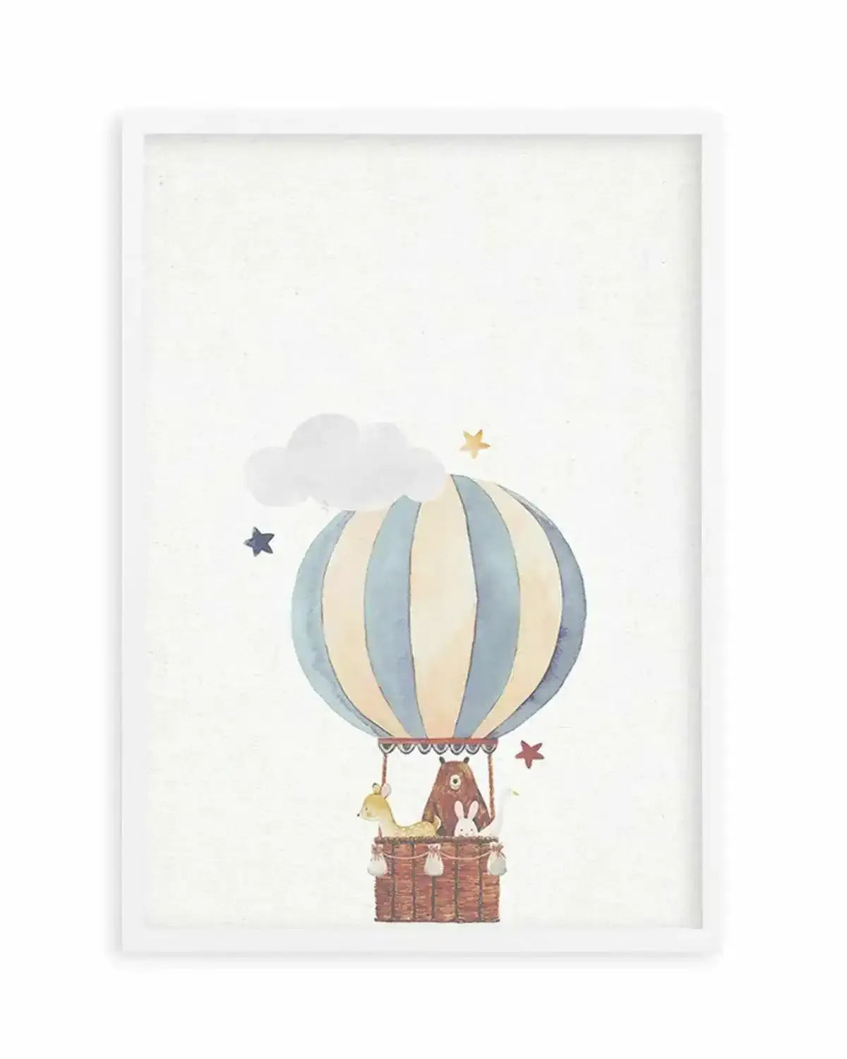 Sky Friends on Linen II Art Print from Olive et Oriel where you can shop wallpaper and artworks online