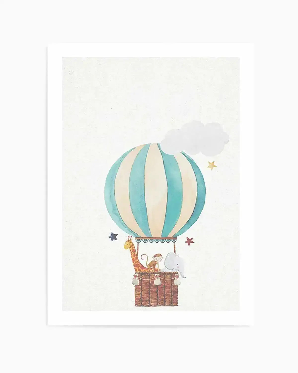 Sky Friends on Linen III Art Print from Olive et Oriel where you can shop wallpaper and artworks online