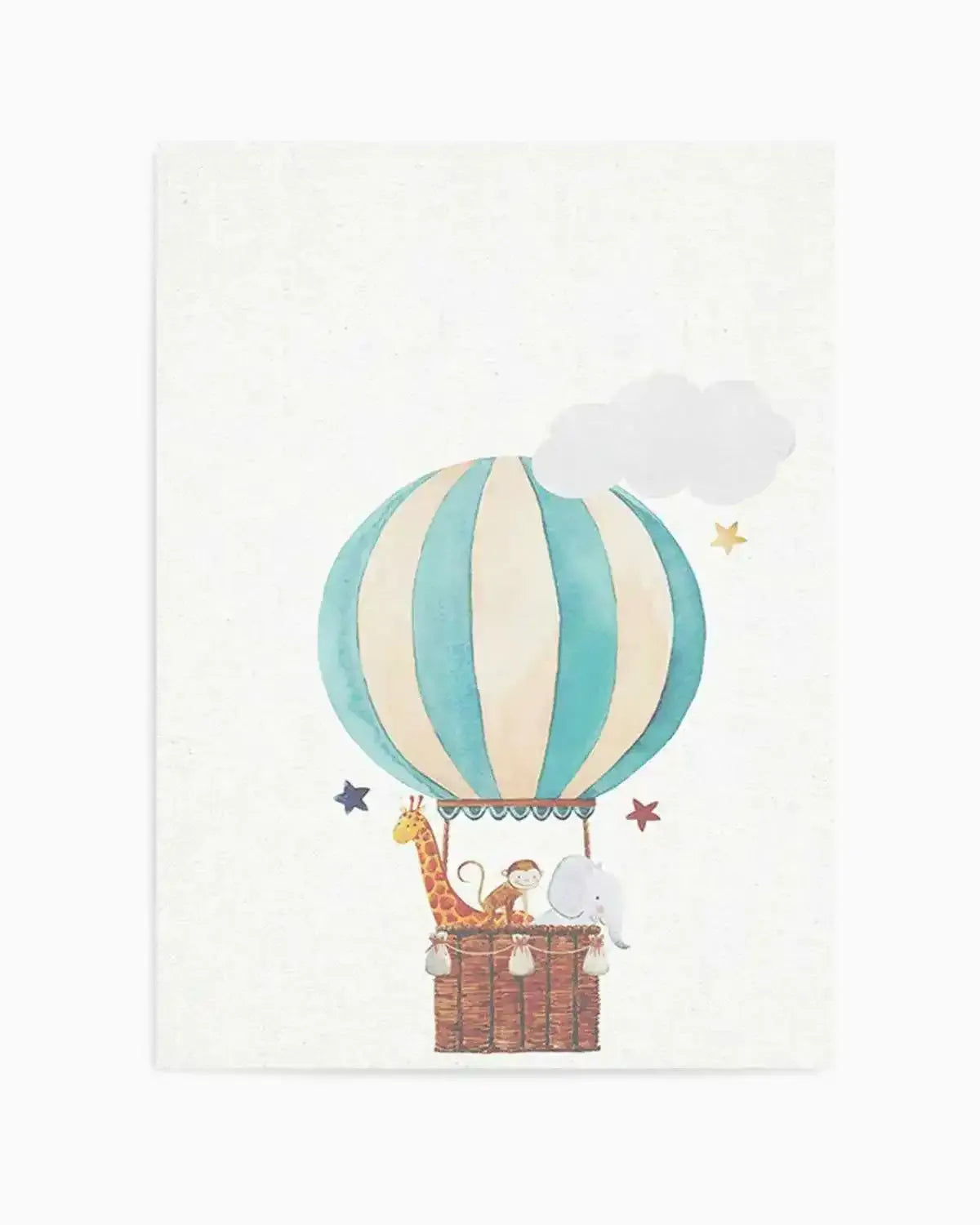 Sky Friends on Linen III Art Print from Olive et Oriel where you can shop wallpaper and artworks online