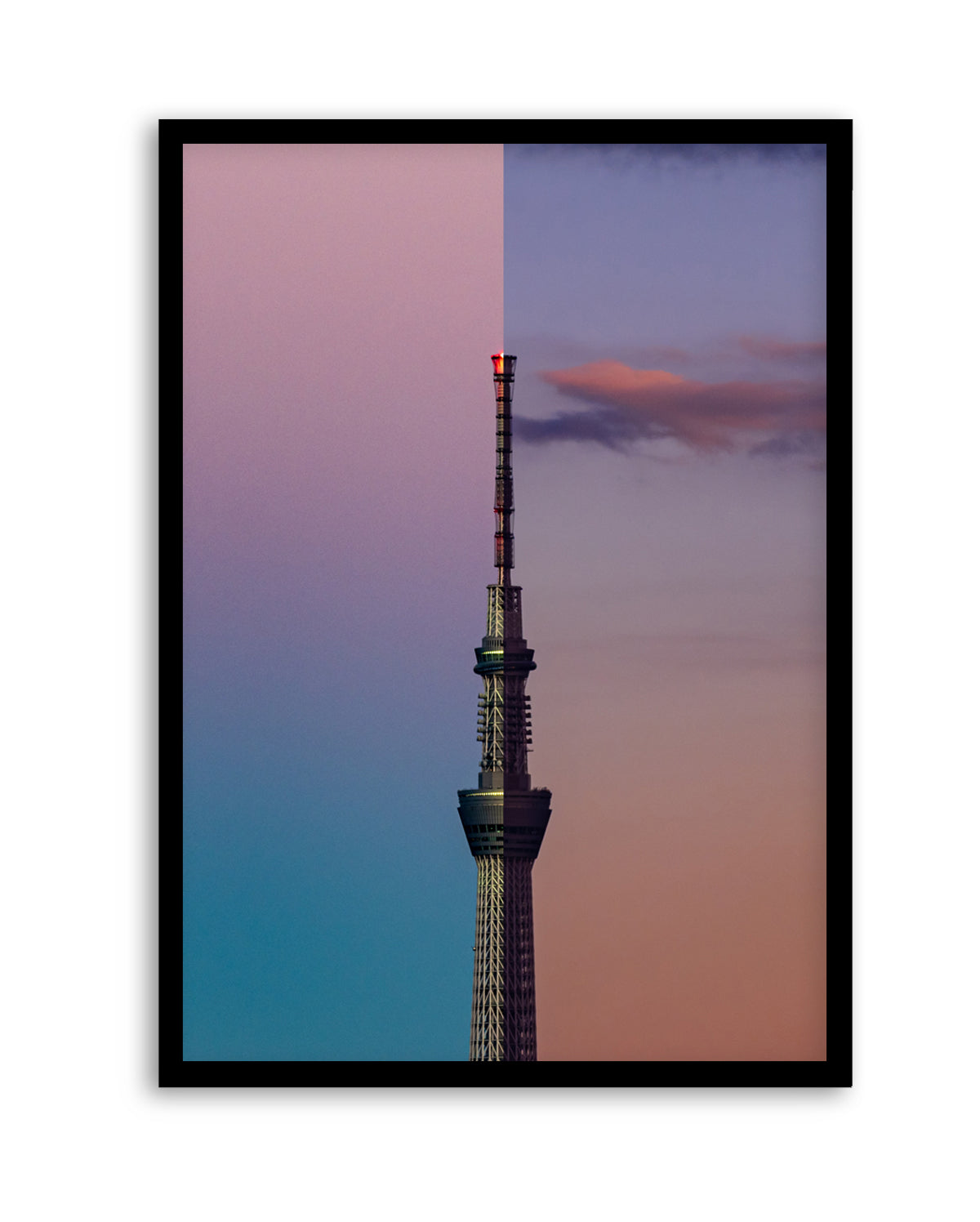 Skytree Sunset Gradient by Sakashita | Art Print