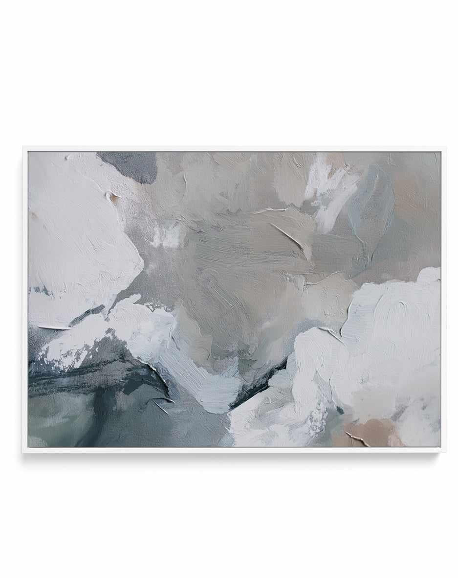 Slate Veil I Framed Canvas Art Print — framed canvas wall art Australia in room setting