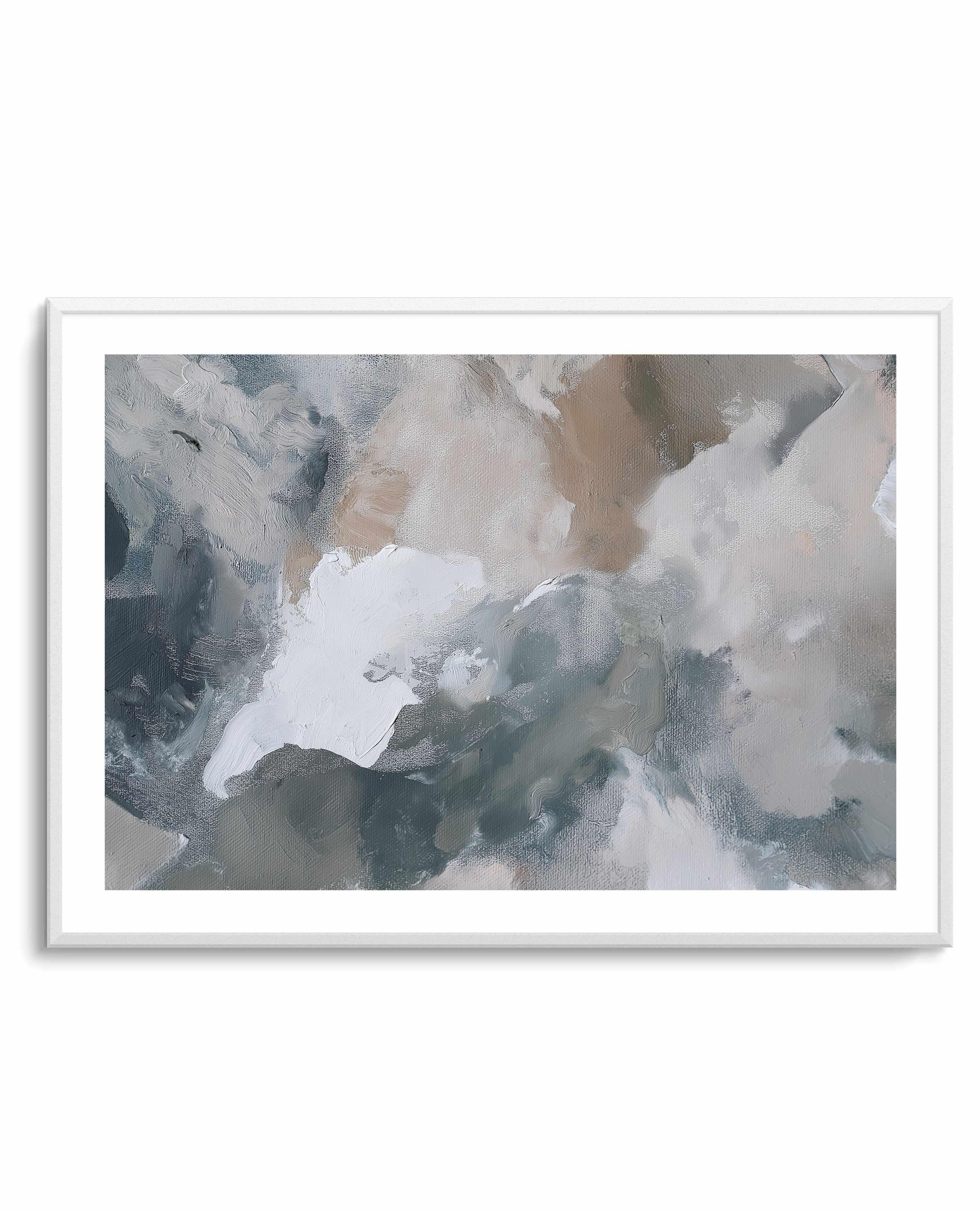 Slate Veil II Art Print — art print Australia in room setting
