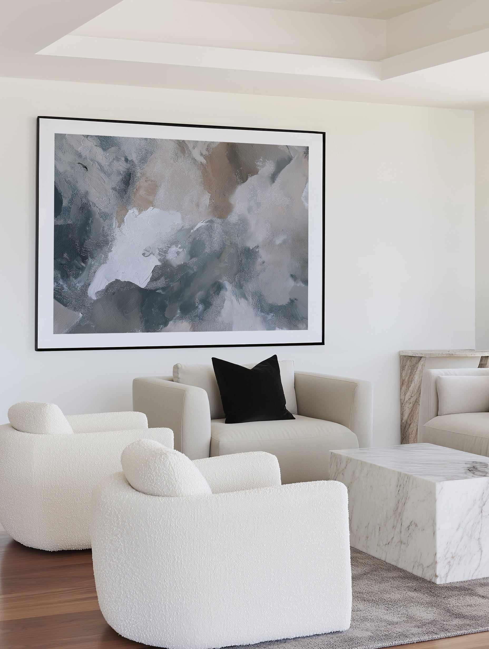 Slate Veil II Art Print — art print Australia