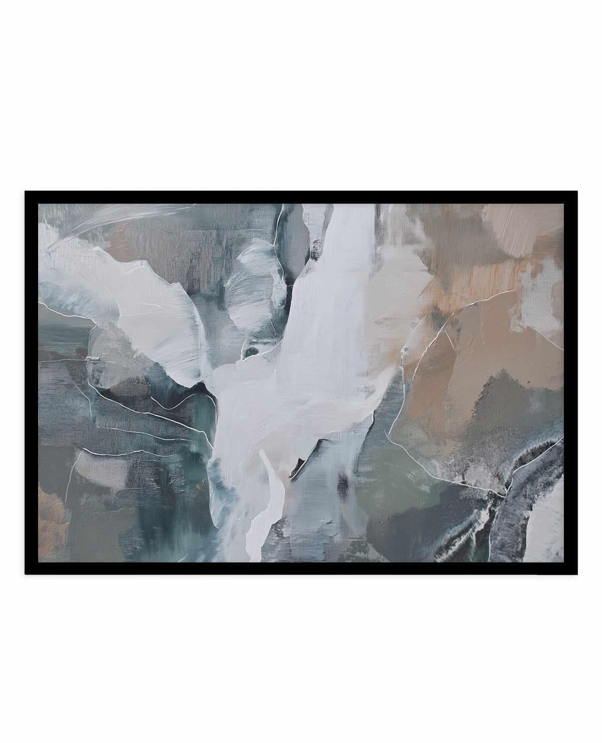 Slate Veil III Art Print — art print Australia borderless