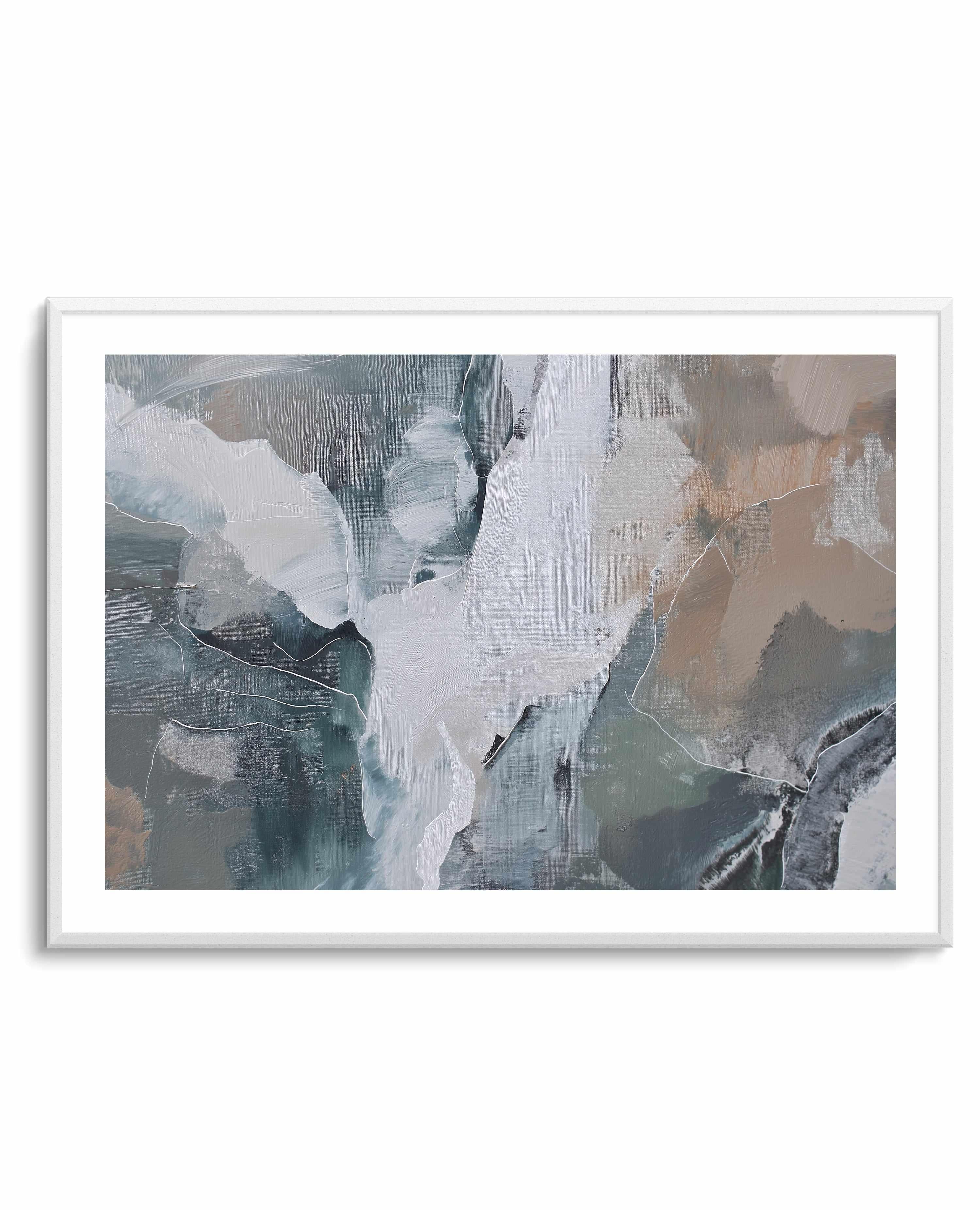 Slate Veil III Art Print — art print Australia in room setting