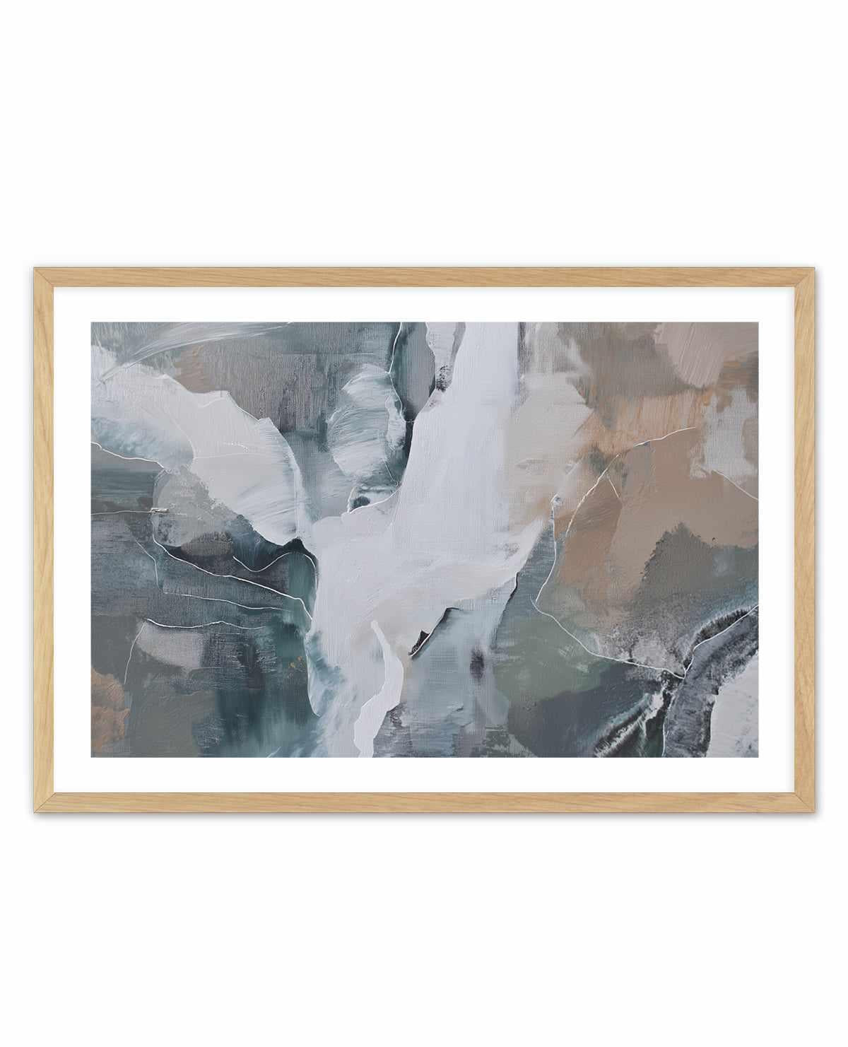 Slate Veil III Art Print — art print Australia with border