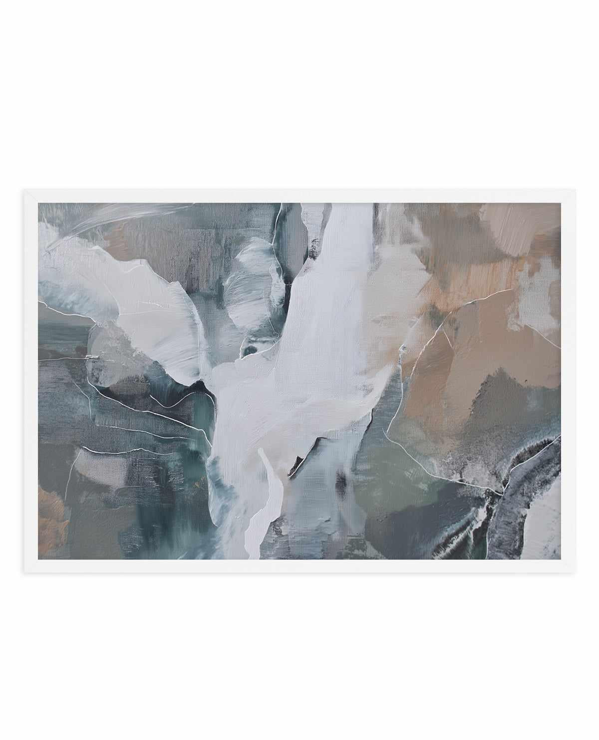 Slate Veil III Art Print — art print Australia borderless