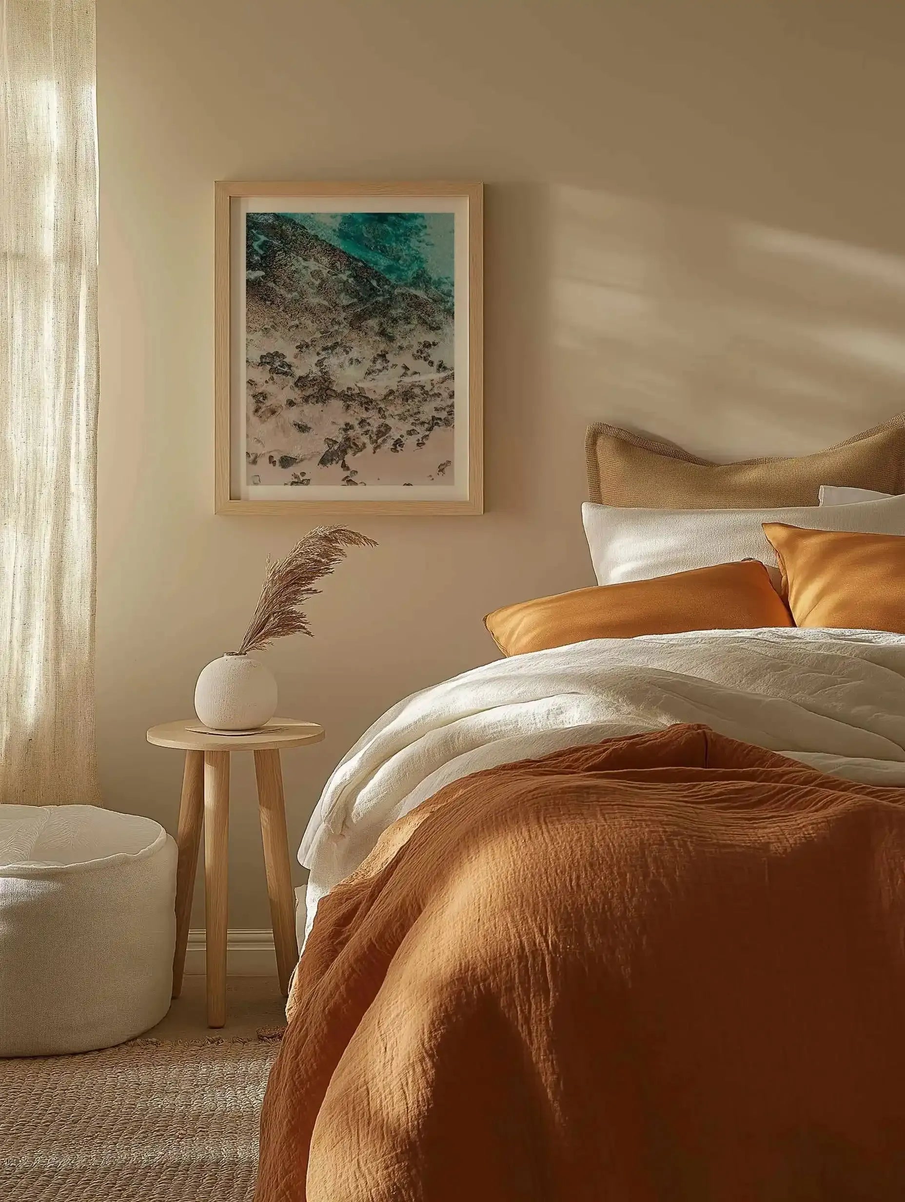 Slice of Blue | Aerial Photo Wall Art Print from Olive et Oriel where you can shop wallpaper and artworks online