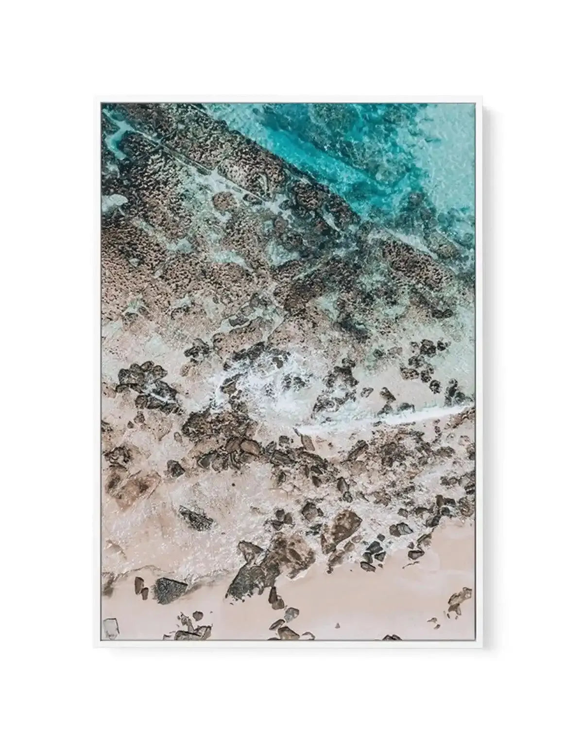 Slice of Blue | Framed Canvas-CANVAS-You can shop wall art online with Olive et Oriel for everything from abstract art to fun kids wall art. Our beautiful modern art prints and canvas art are available from large canvas prints to wall art paintings and our proudly Australian artwork collection offers only the highest quality framed large wall art and canvas art Australia - You can buy fashion photography prints or Hampton print posters and paintings on canvas from Olive et Oriel and have them de