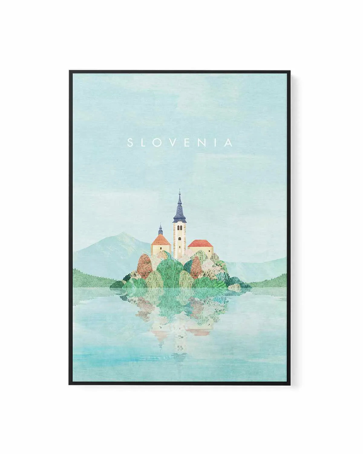 Slovenia by Henry Rivers | Framed Canvas Art Print from Olive et Oriel where you can shop wallpaper and artworks online