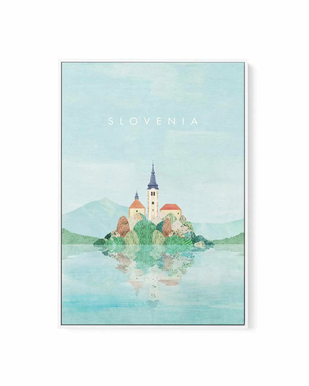 Slovenia by Henry Rivers | Framed Canvas Art Print from Olive et Oriel where you can shop wallpaper and artworks online