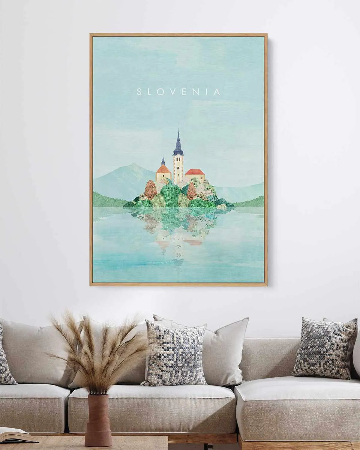 Slovenia by Henry Rivers | Framed Canvas Art Print from Olive et Oriel where you can shop wallpaper and artworks online