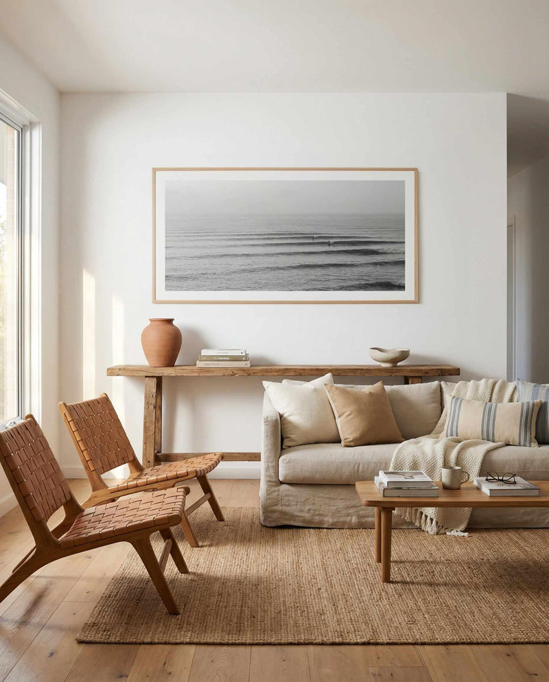 Slow Sets | Panoramic Art Print from Olive et Oriel where you can shop wallpaper and artworks online