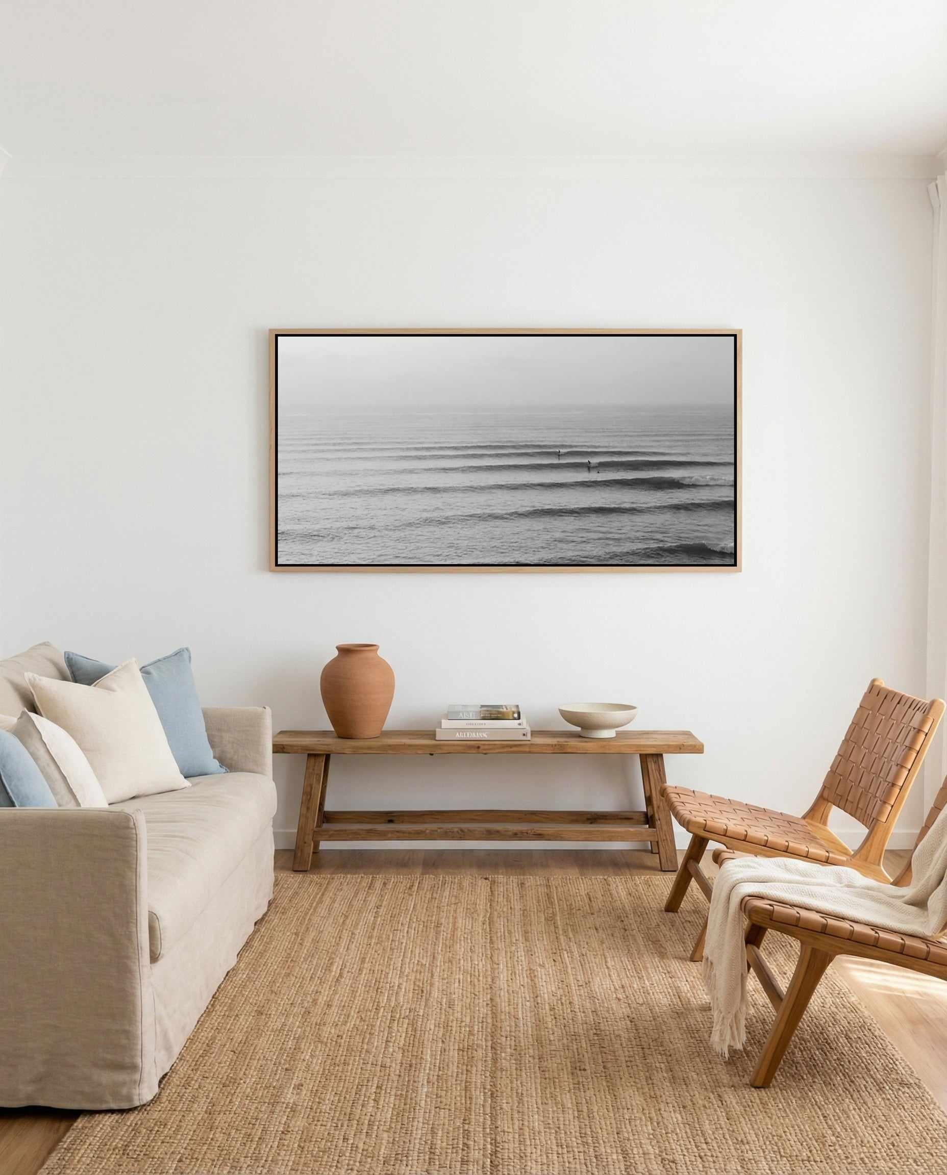 Slow Sets | Panoramic Canvas Art Print from Olive et Oriel where you can shop wallpaper and artworks online
