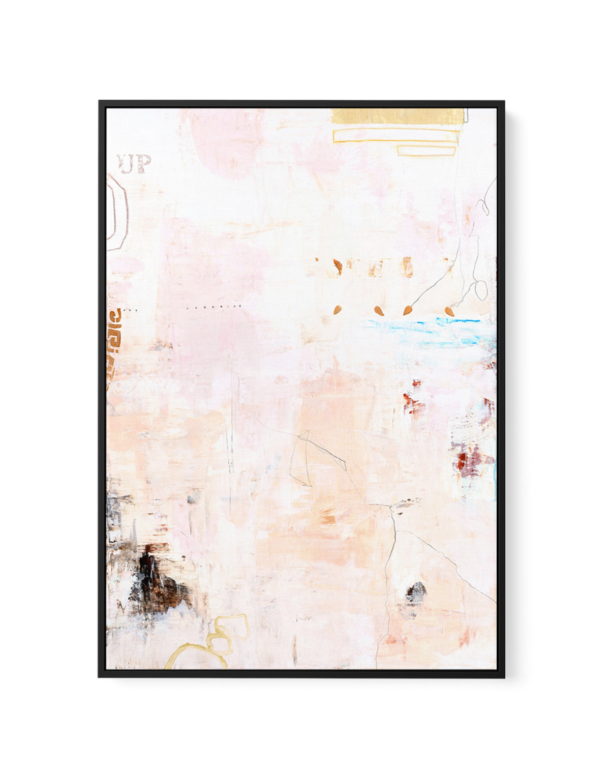 Small Notes by Design Fabrikken | Framed Canvas Art Print