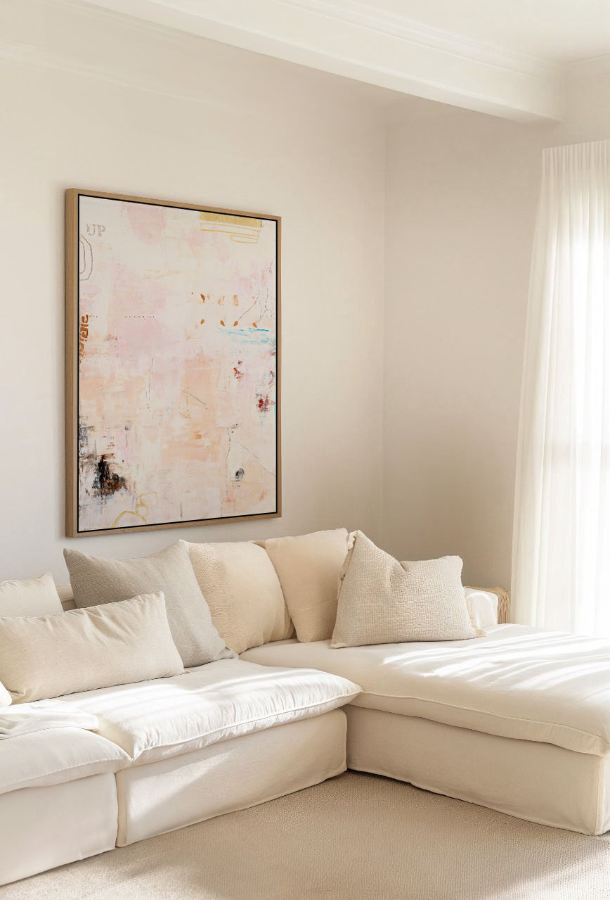 Small Notes by Design Fabrikken | Framed Canvas Art Print