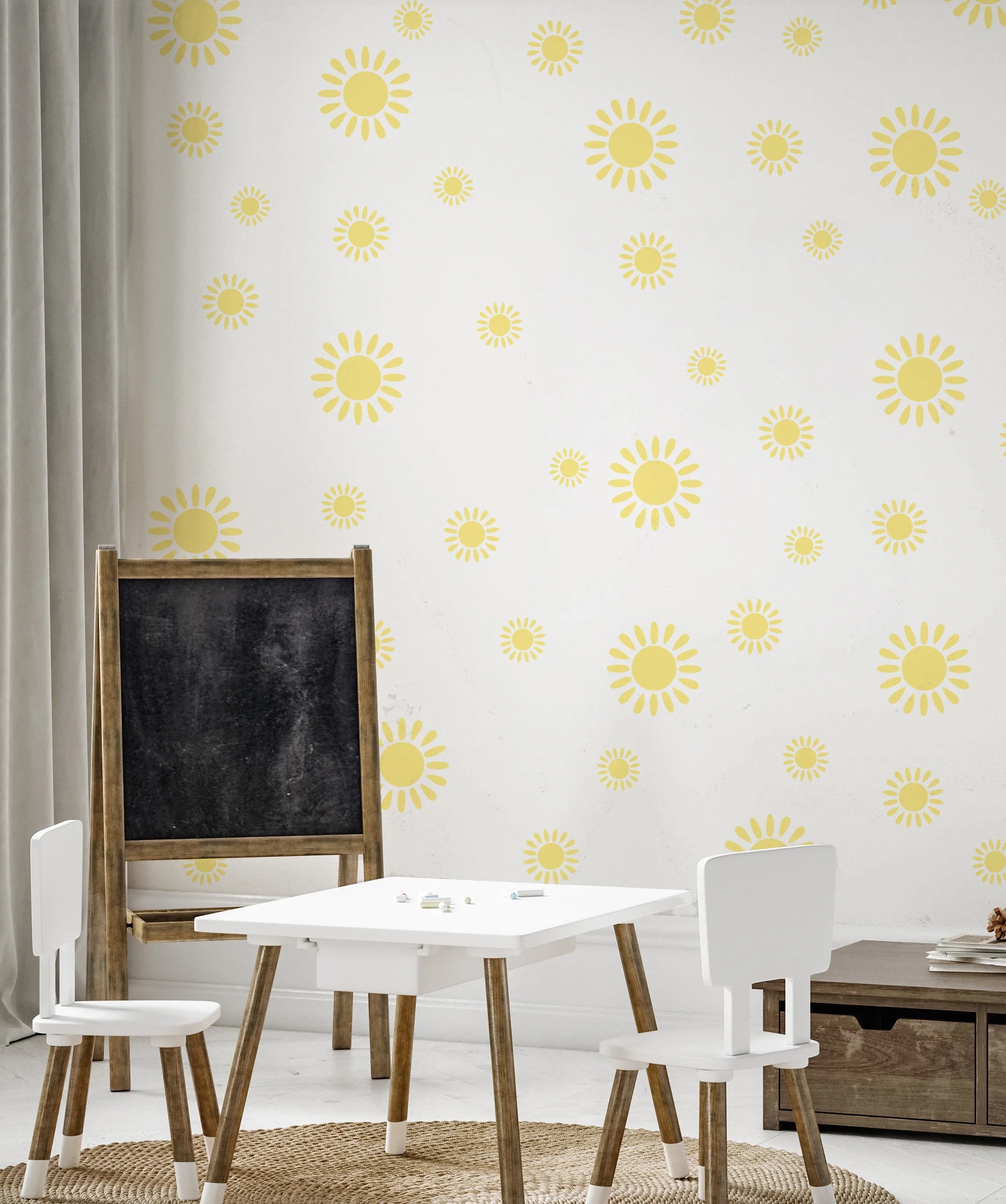 Little Ray of Sunshine Decal Set from Olive et Oriel where you can shop wallpaper and artworks online