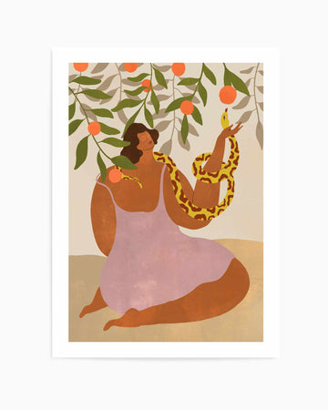 Smell The Orange by Arty Guava | Art Print from Olive et Oriel where you can shop wallpaper and artworks online