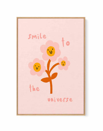 Smile to the Universe | Framed Canvas Art Print from Olive et Oriel where you can shop wallpaper and artworks online