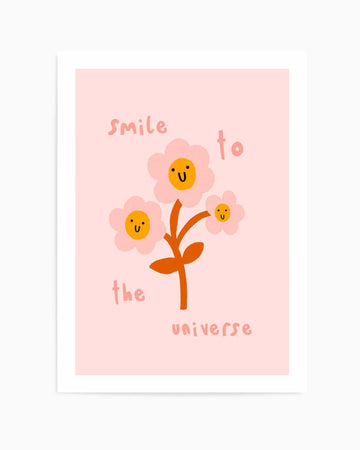 Smile to the Universe | Art Print from Olive et Oriel where you can shop wallpaper and artworks online