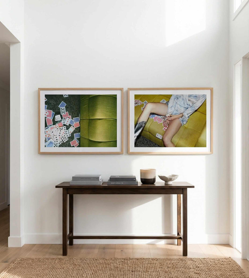 Smoking Aces I & II by Amy Hallam Art Print Set of 2 | Matching Wall Art from Olive et Oriel where you can shop wallpaper and artworks online