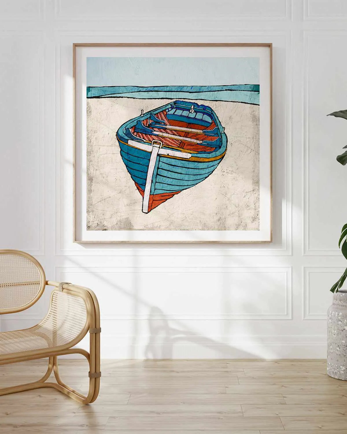 Smooth Sea Art Print from Olive et Oriel where you can shop wallpaper and artworks online