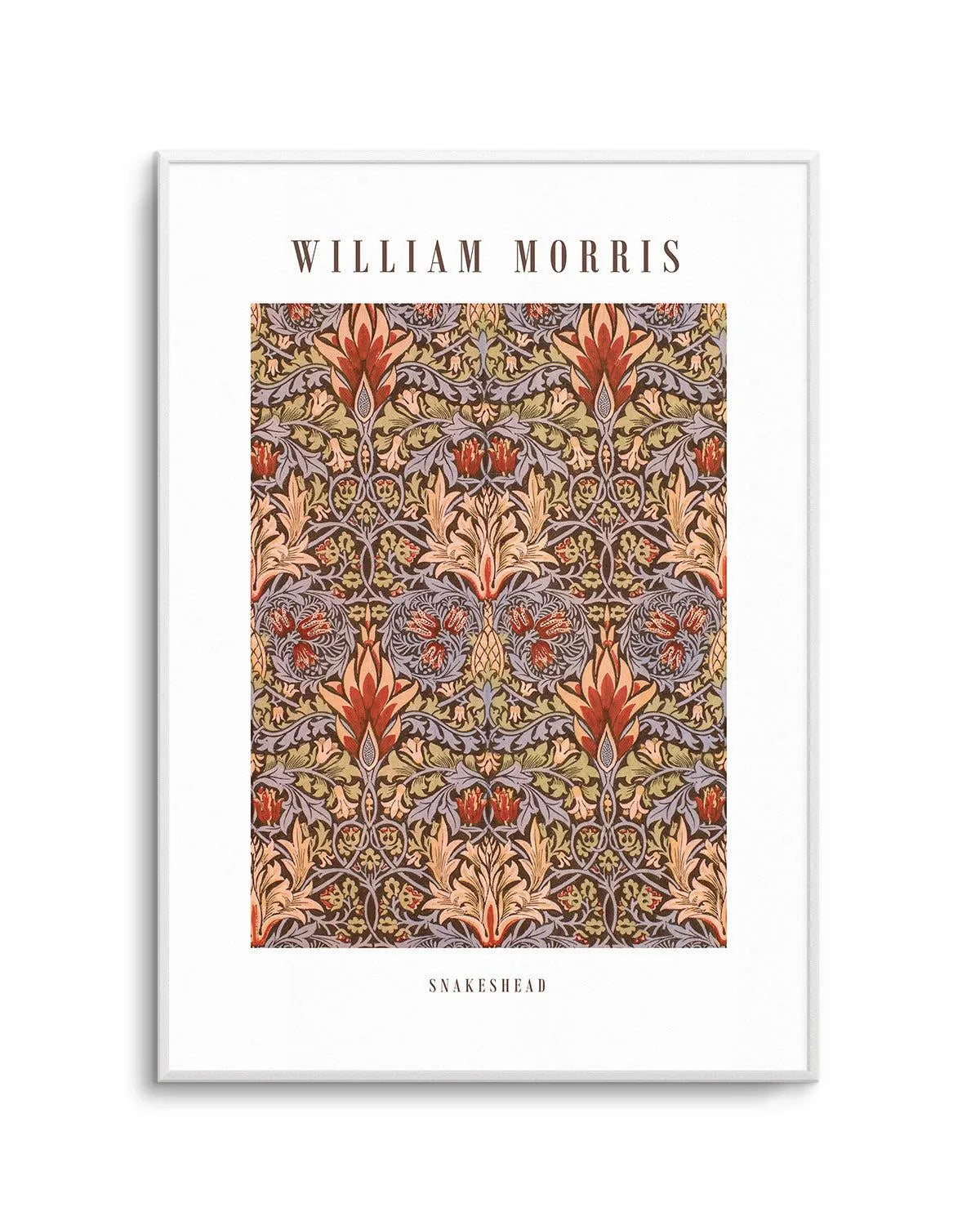 Snakeshead by William Morris Art Print from Olive et Oriel where you can shop wallpaper and artworks online