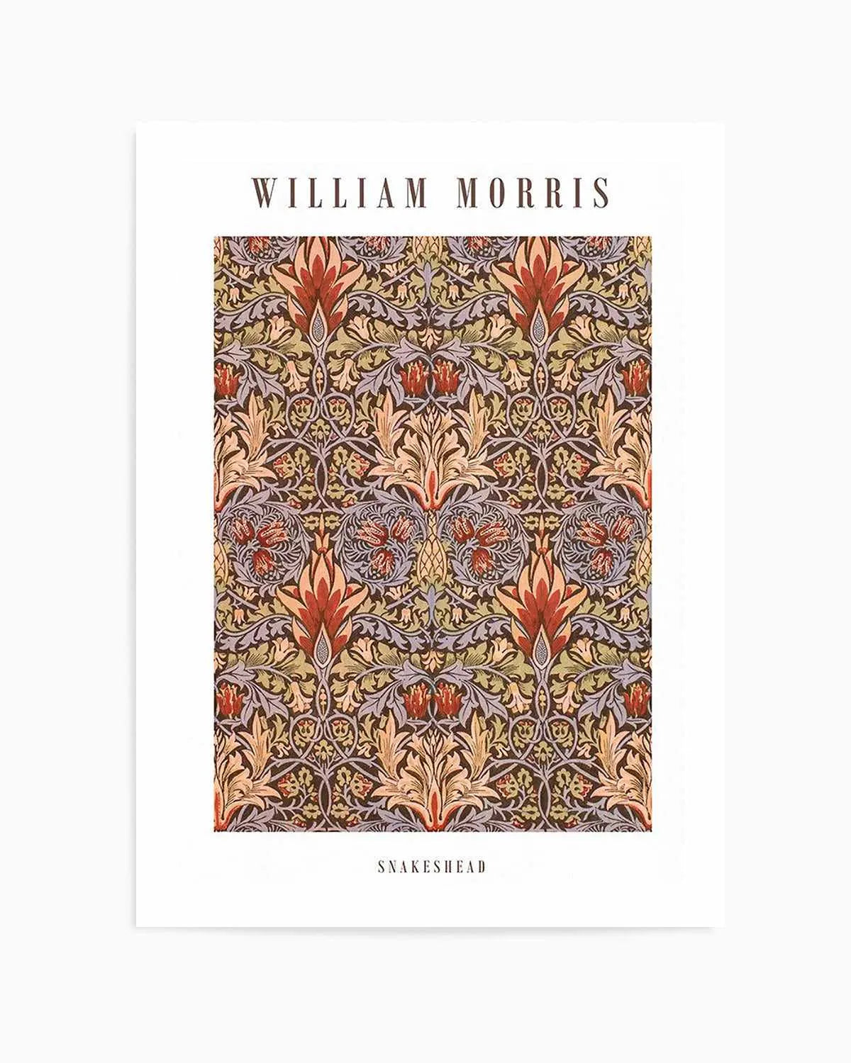 Snakeshead by William Morris Art Print from Olive et Oriel where you can shop wallpaper and artworks online
