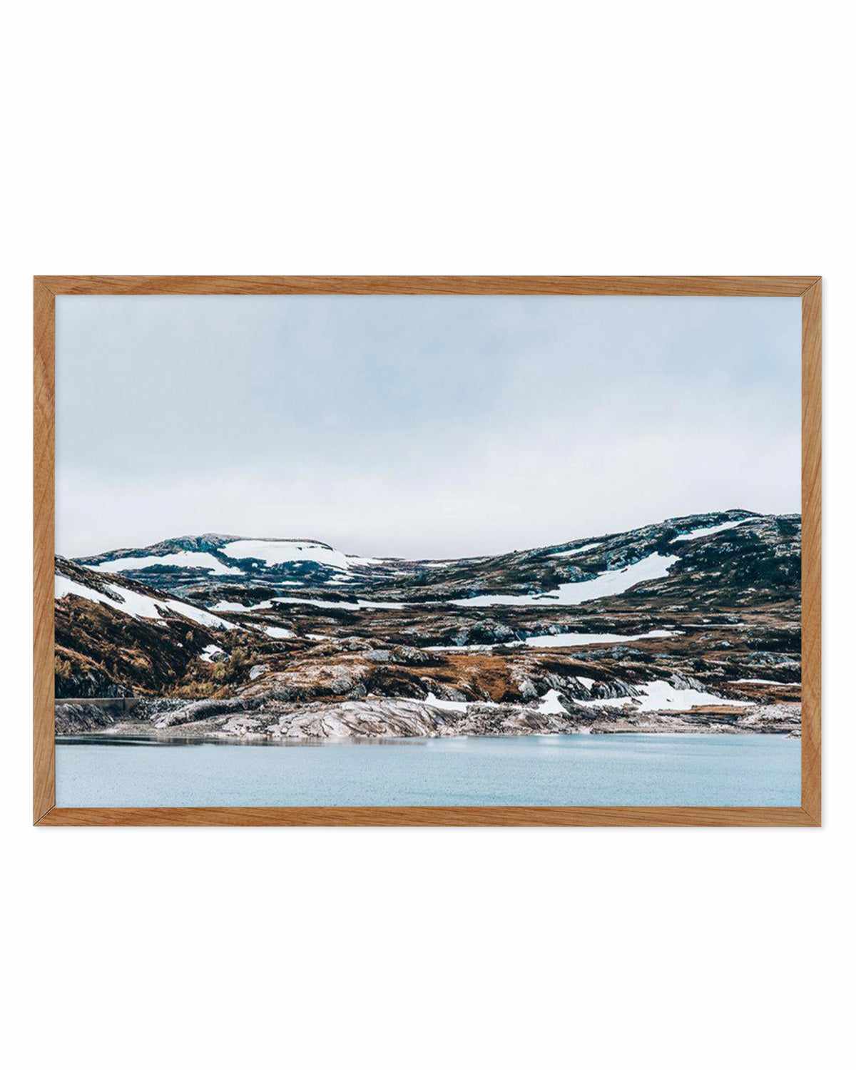 Snow By The Sea Art Print