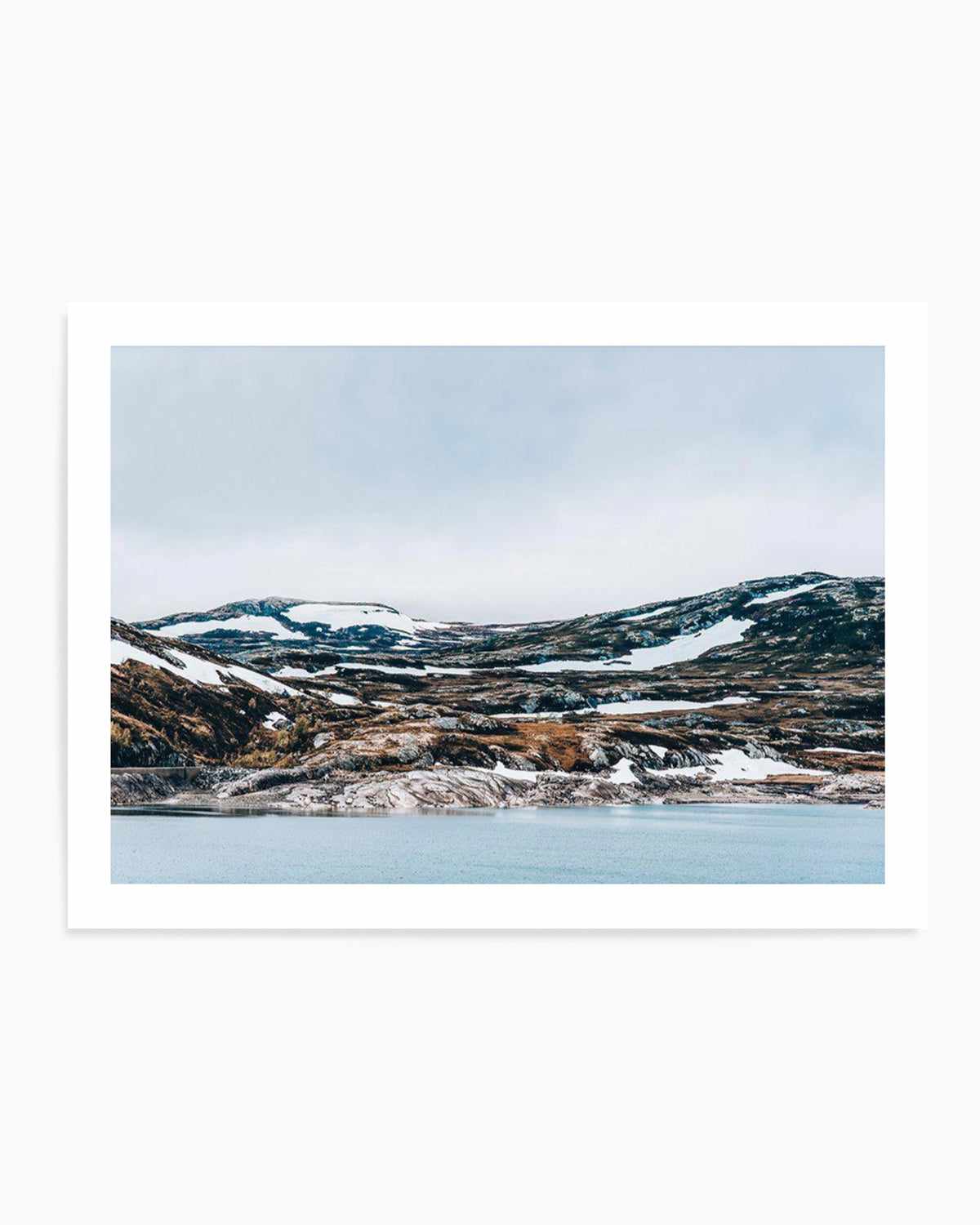 Snow By The Sea Art Print