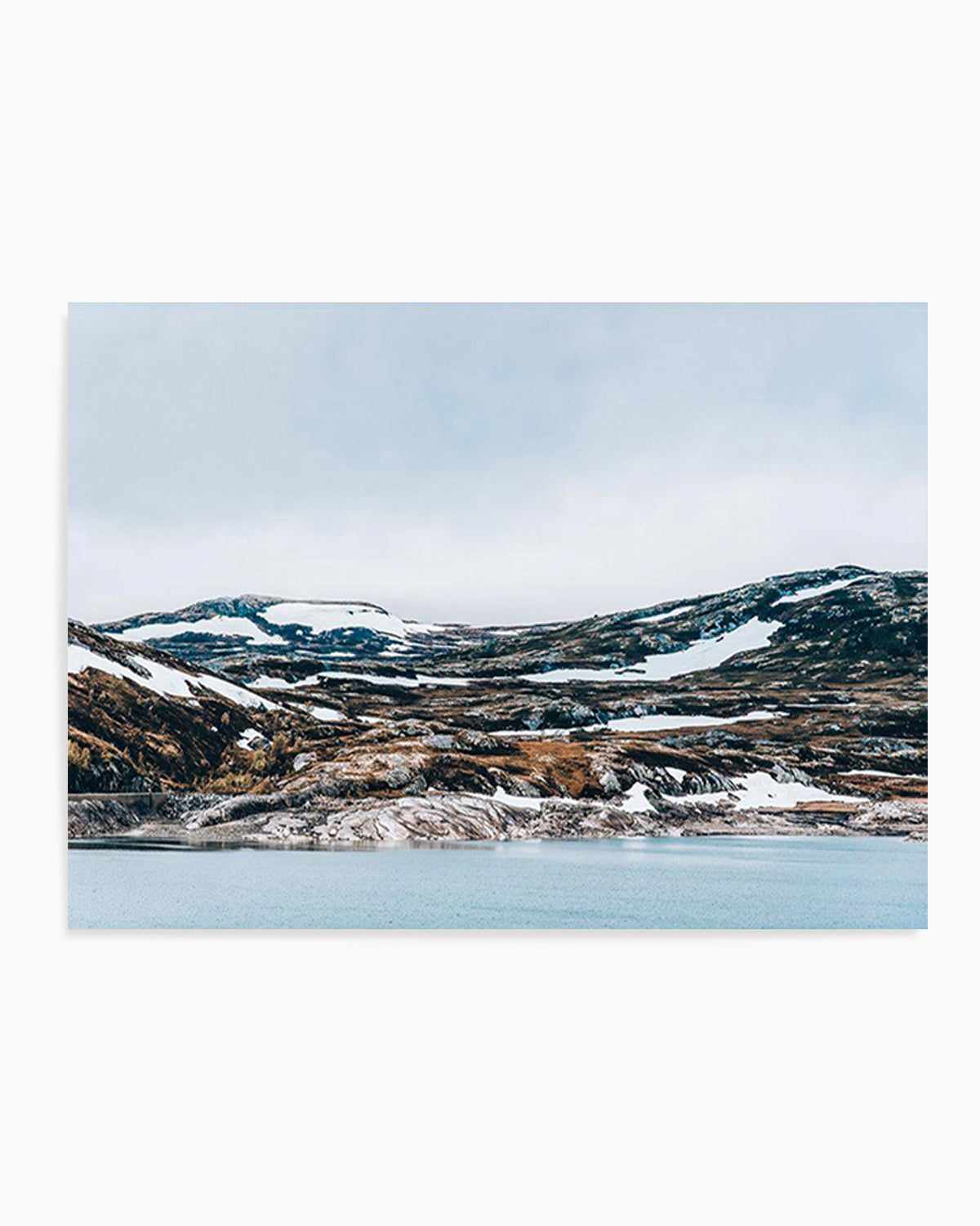 Snow By The Sea Art Print