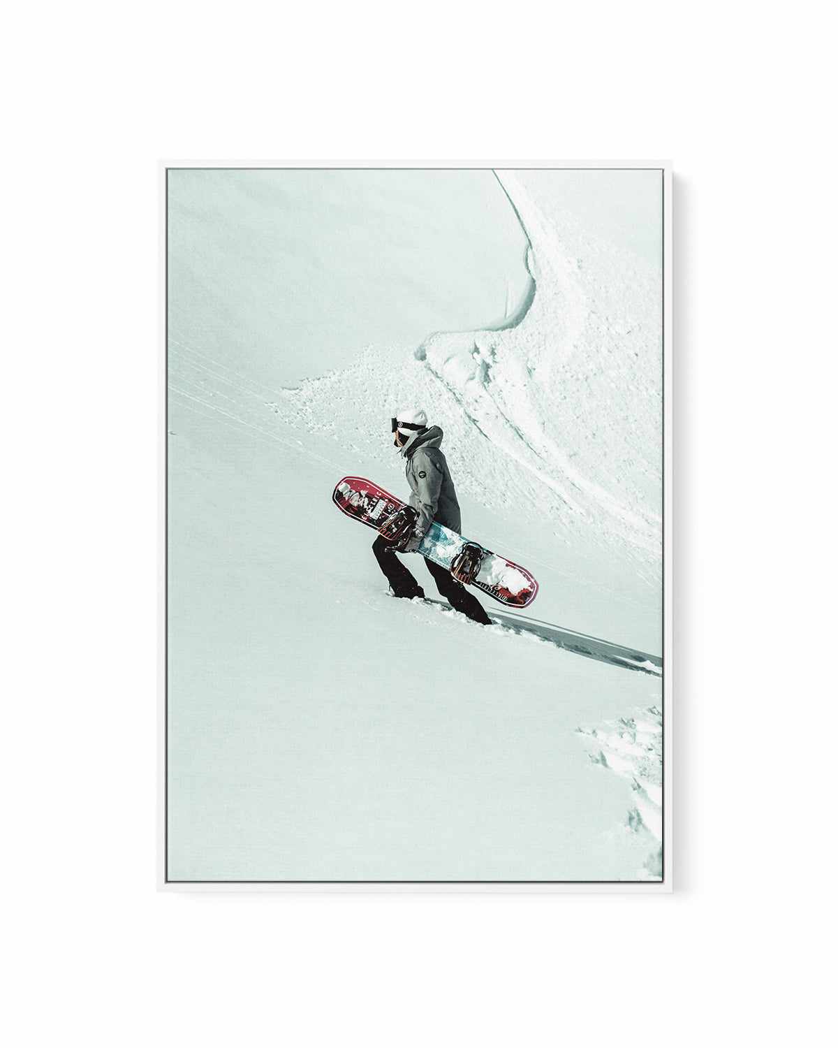 Snow Climb by Marina Brisset | Framed Canvas Art Print