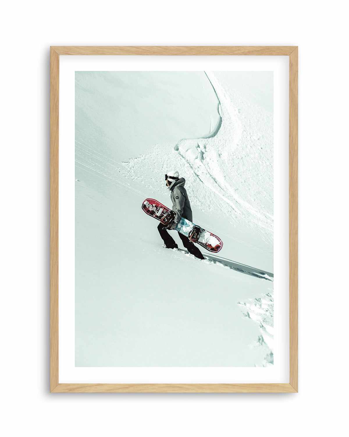 Snow Climb by Marina Brisset Art Print