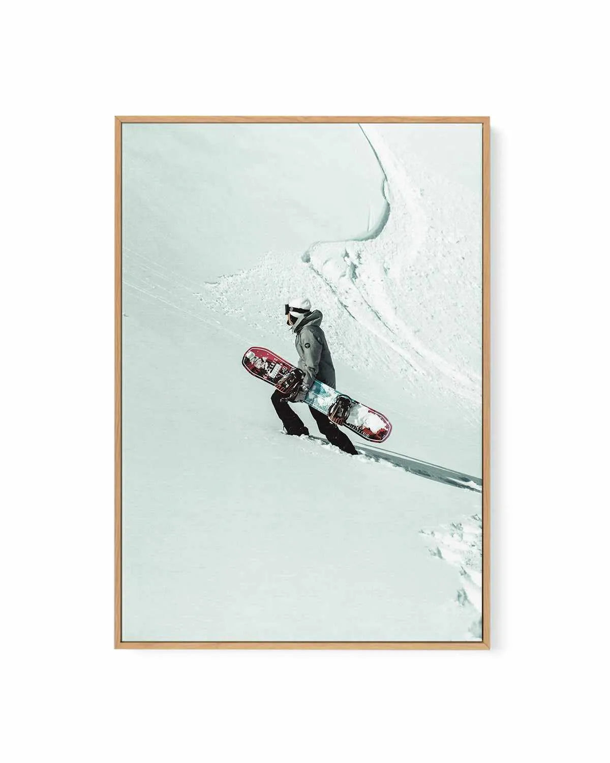 Snow Climb by Marina Brisset | Framed Canvas Art Print from Olive et Oriel where you can shop wallpaper and artworks online