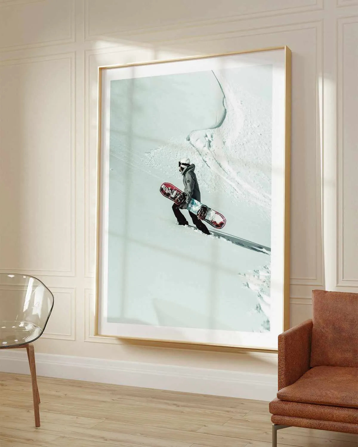 Snow Climb by Marina Brisset Art Print from Olive et Oriel where you can shop wallpaper and artworks online