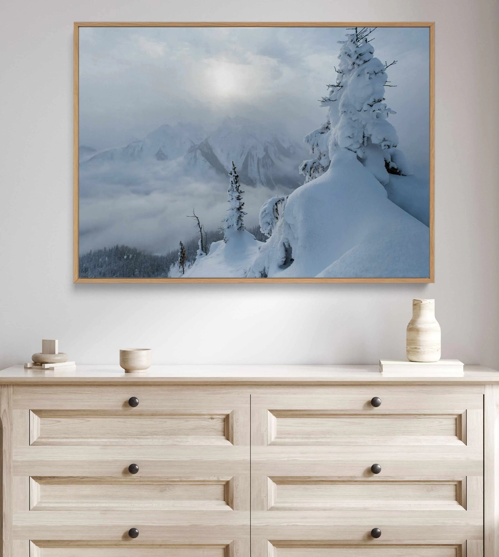 Snow Day by Kalen X | Framed Canvas Art Print from Olive et Oriel where you can shop wallpaper and artworks online