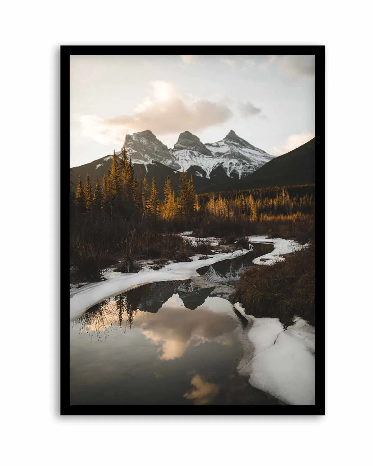 Snow Lake by Kalen X | Art Print from Olive et Oriel where you can shop wallpaper and artworks online