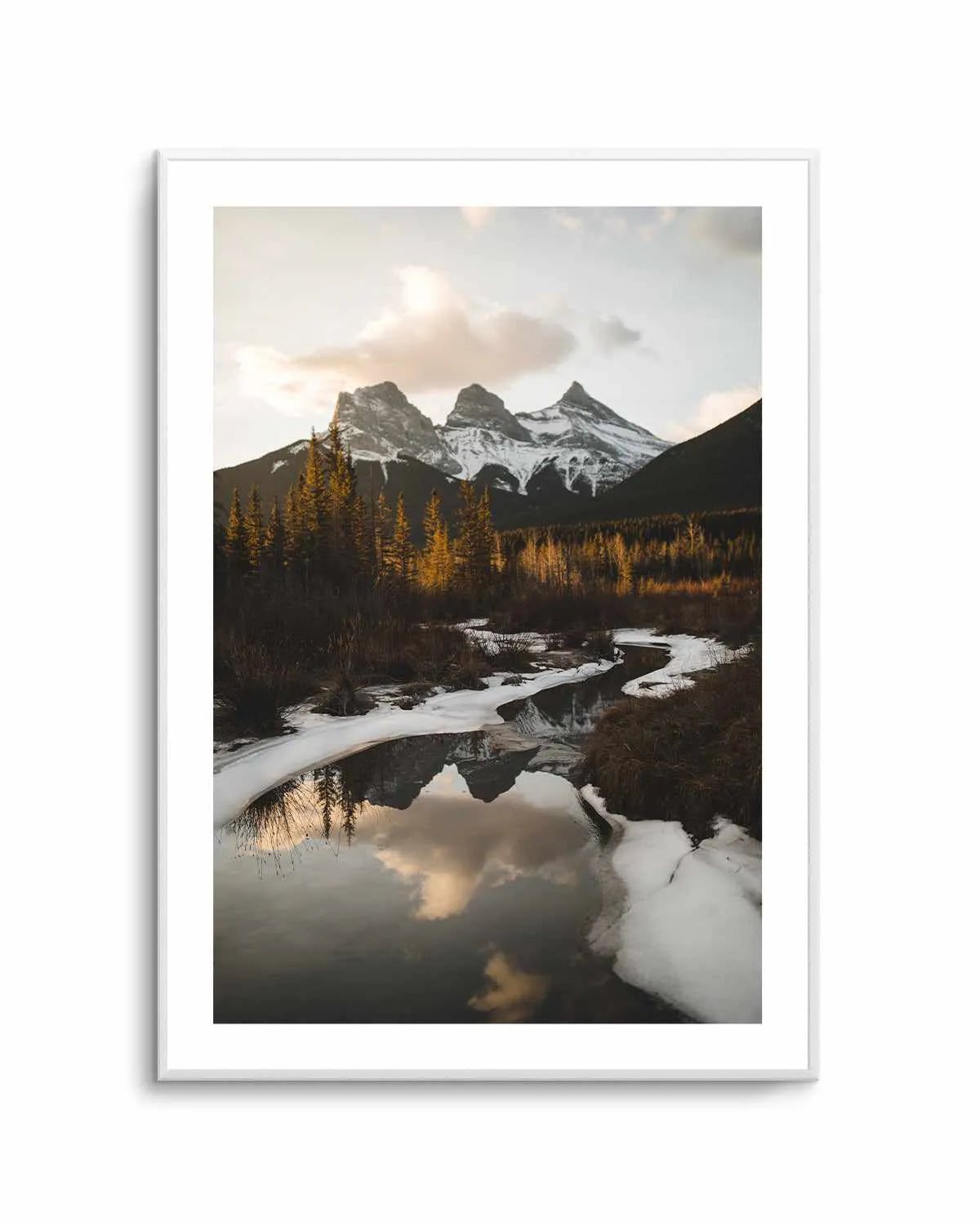 Snow Lake by Kalen X | Art Print from Olive et Oriel where you can shop wallpaper and artworks online